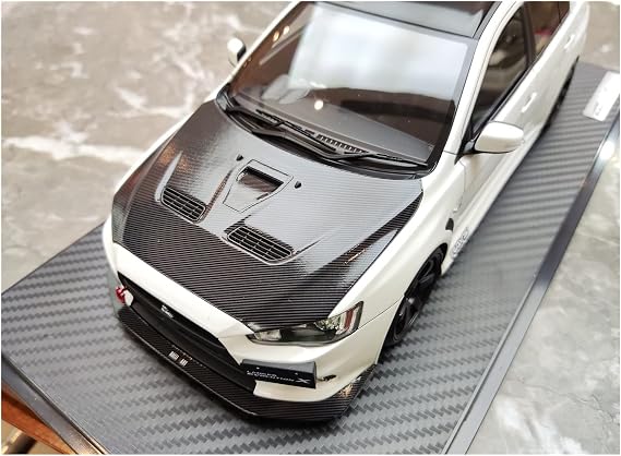 Scale Finished Model Car 1/18 Diecast For Mitsubishi EVO 10th Generation Lancer Evolution X CZ4A Simulation Racing Car Model Collection Miniature Replica Car