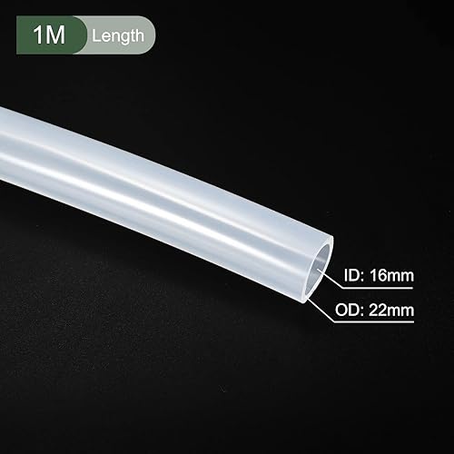 Miniatura 120 de YOKIVE Tubo de silicona, transferencia de agua, ideal para bomba (negro, 0.315 x 0.394 in IDxOD, 3.3 ft) Beige,Negro,Azul / Patchwork,Claro,forro