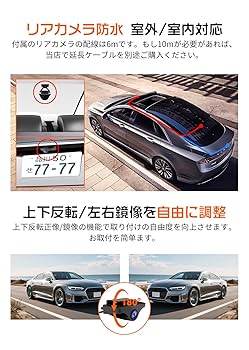 Amazon.co.jp: JADO ドライブレコーダー ミラー型 分離【最新