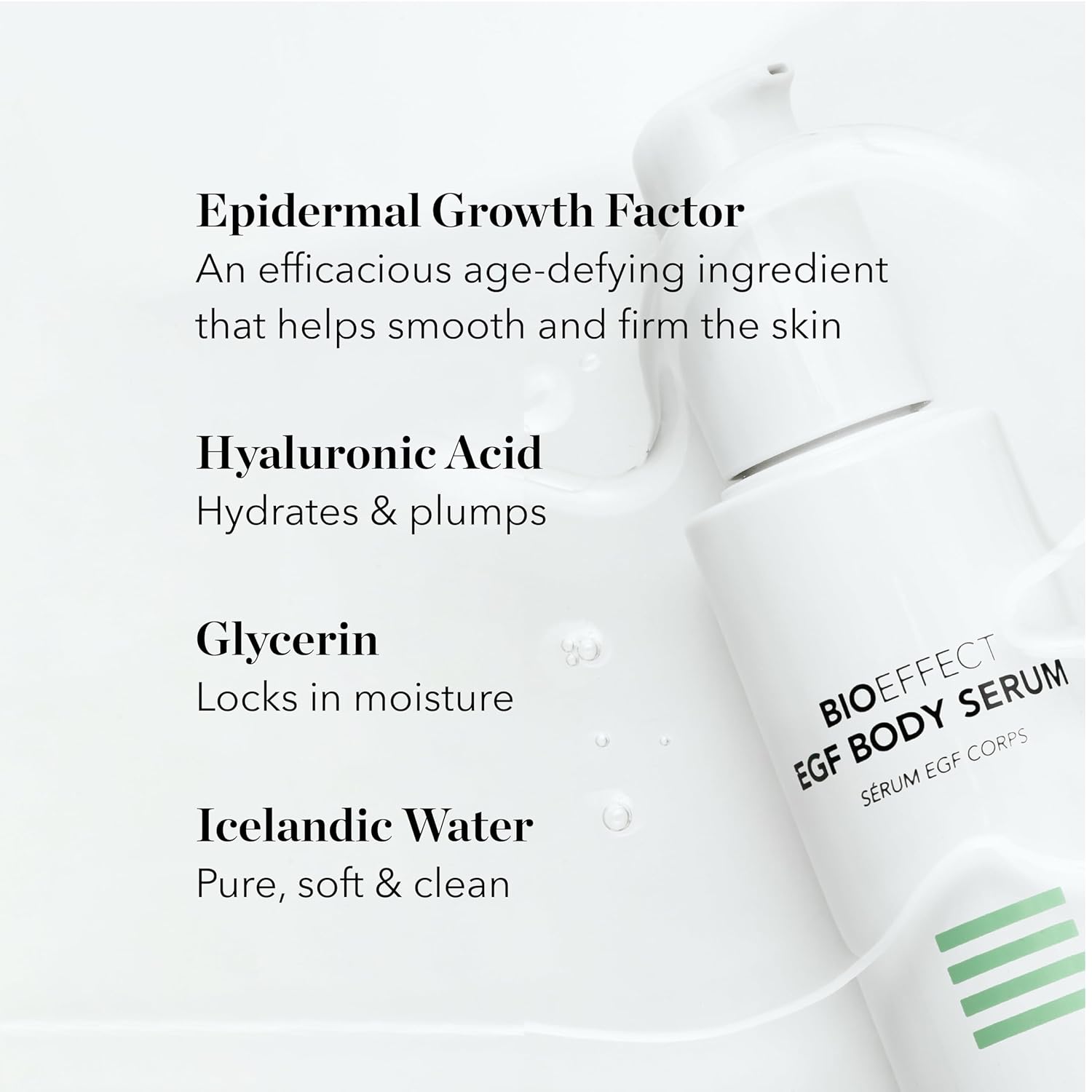 BIOEFFECT EGF Body Serum | Epidermal Growth Factor + Hyaluronic Acid | Age-Defying Body Serum for Visibly Smoother, Plumper & Firmer skin, 120 mL / 4.06 oz