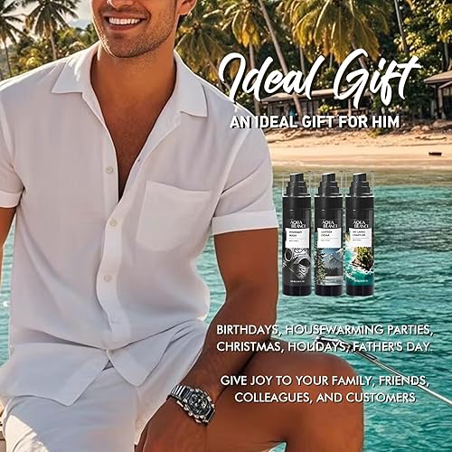 Miniatura 6 de Aerosol corporal refrescante para hombres, de larga duración, paquete de 3, cada uno de 3.4 onzas líquidas, total de 10.2 onzas líquidas, notas de