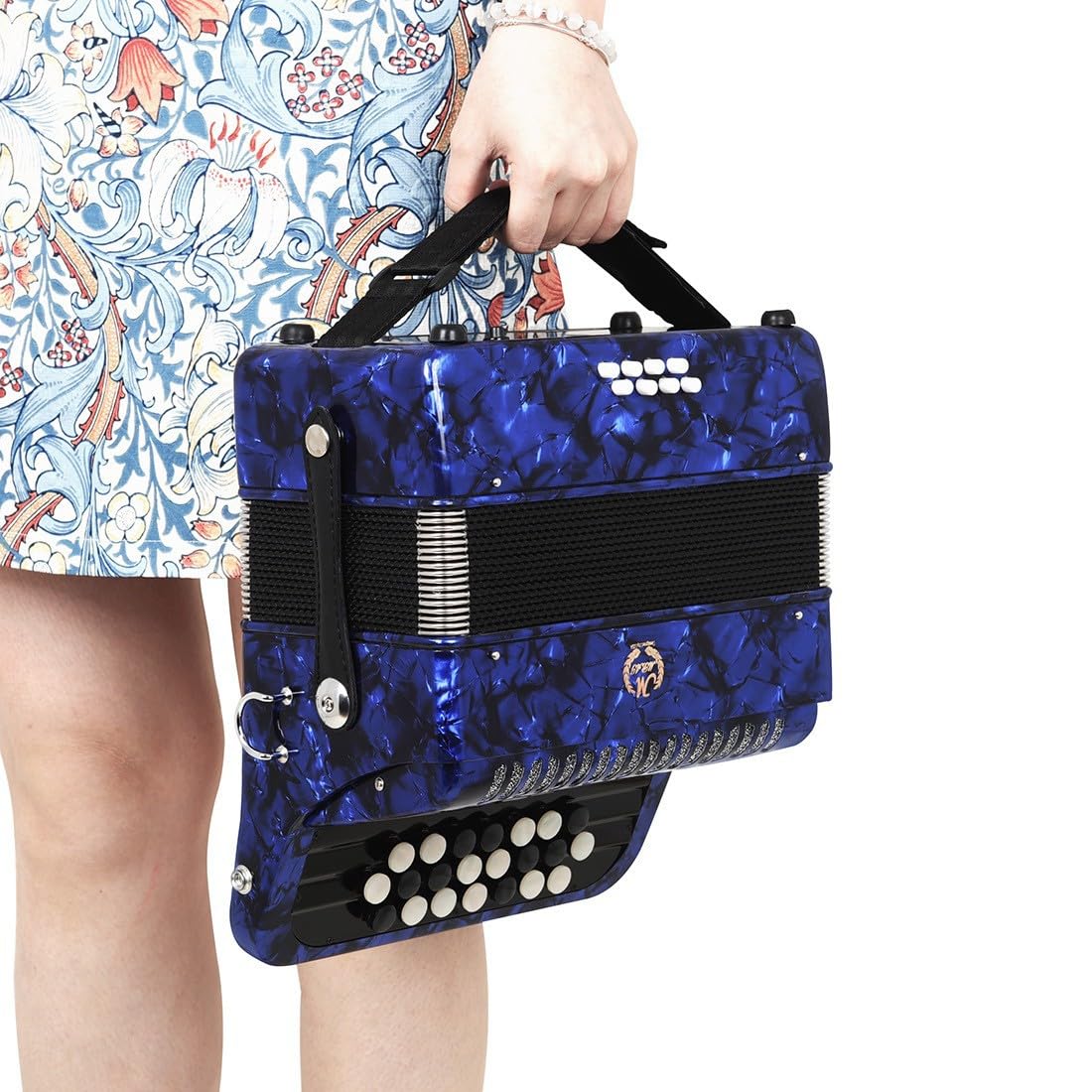 Amazon | 22キー 8 ベース キー アコーディオン ハンド ピアノ 大人