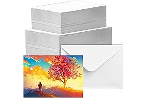 Blank Watercolor Greeting Cards with Envelopes
