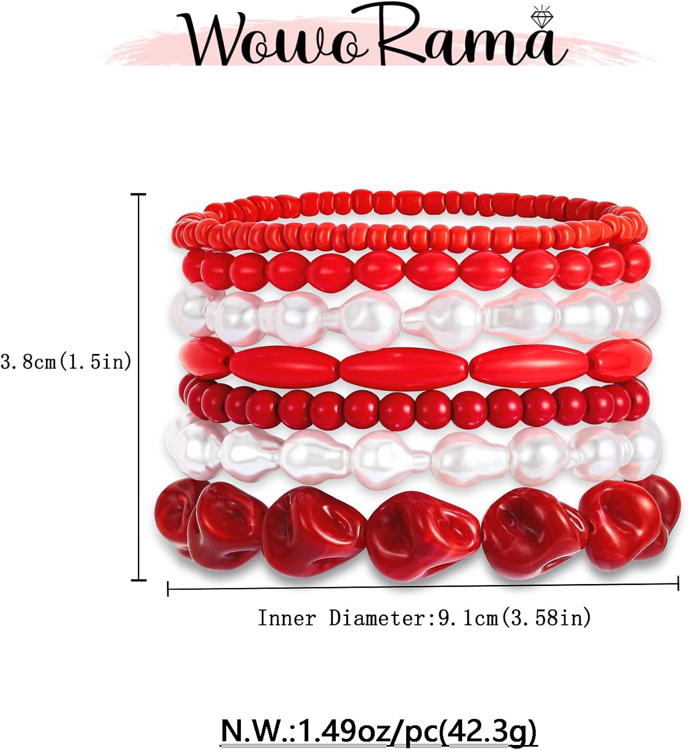 WOWORAMA Layered Shell Beads Bracelet Set for Women Gold Sea Shell Fish Charm Bracelet Stackable Summer Surfer Bracelets Boho Multi Layer Seashell Strand Bracelets - Image 6