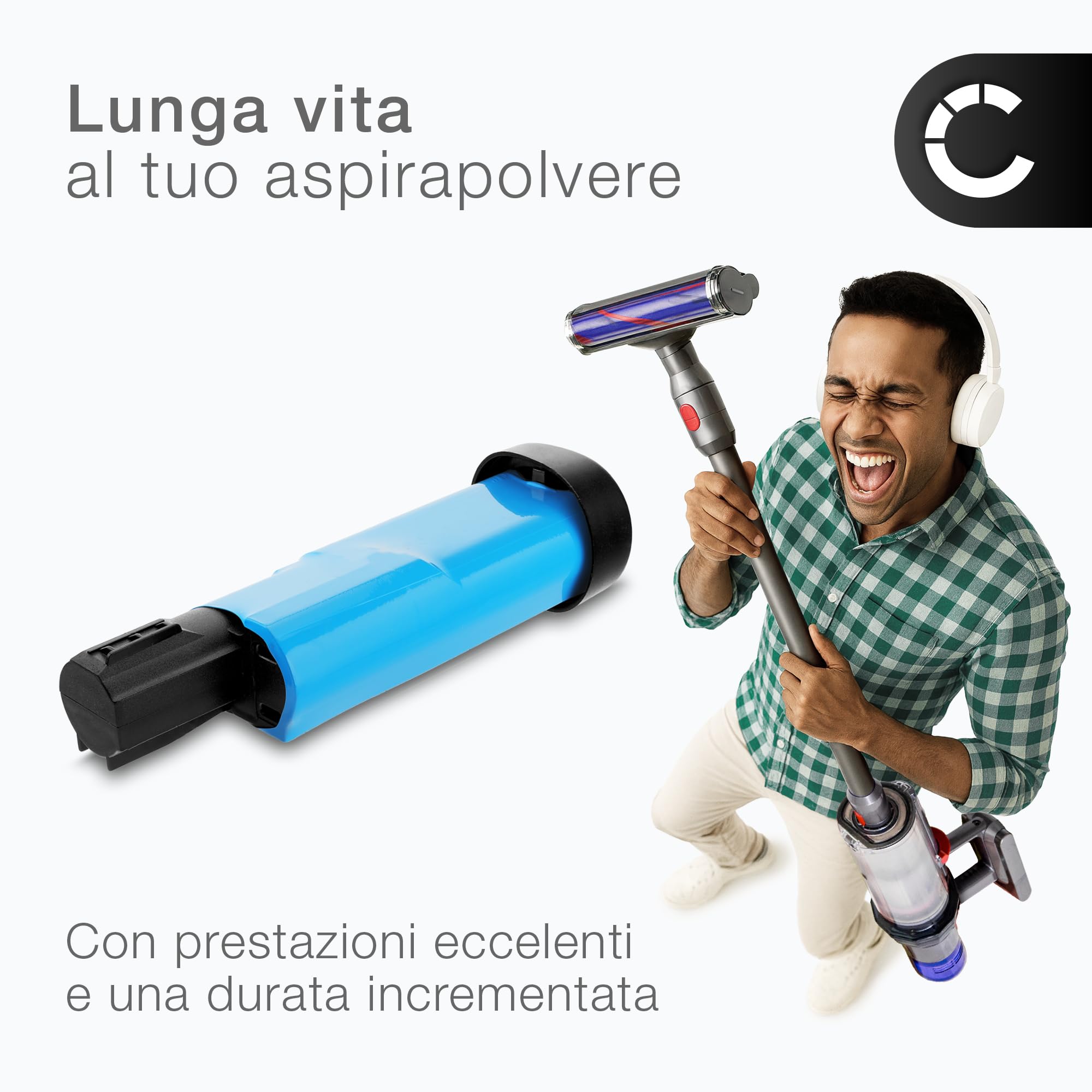 CELLONIC Batteria compatibile con Shark WV200UK, WV200, UV200CCO, XFBT200