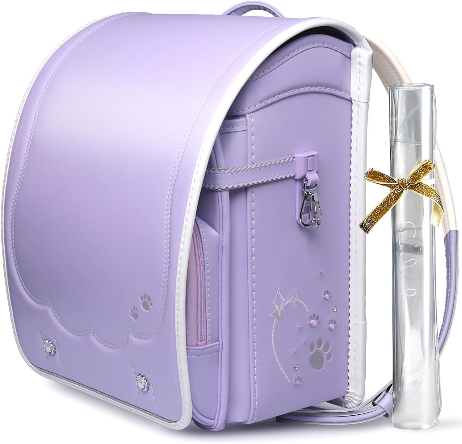 レジンヘアゴム フリルビオラ パンジー パープル ビジュー ひらひら