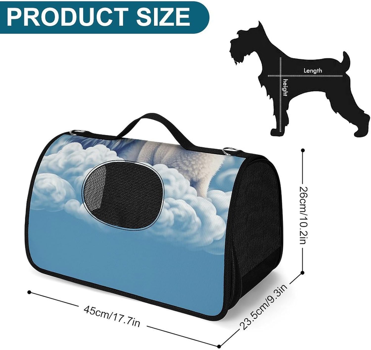 Pet Handbags, Lamb with A Lion Printed Pet Handbags,folding Pet Bags,new Pet Handbags,universal Pet Handbags, 45X26X23.5cm
