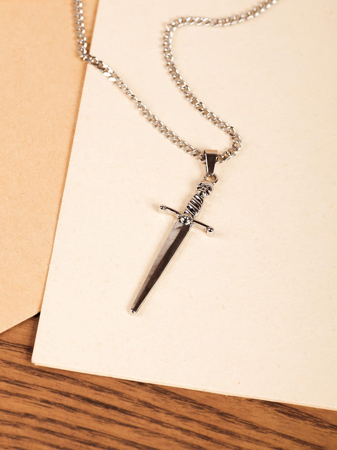 Sacina Gothic Sword Dagger Necklace, Punk Grunge Neckace, Goth Halloween Christmas Jewelry Gift For Women - Image 6