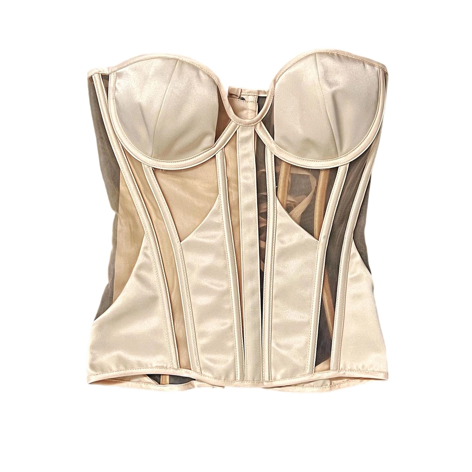 Corsé genérico para adelgazar la boda, cintura fina, para mujer, sin tirantes de encaje, espalda ajustable, vestido de noche