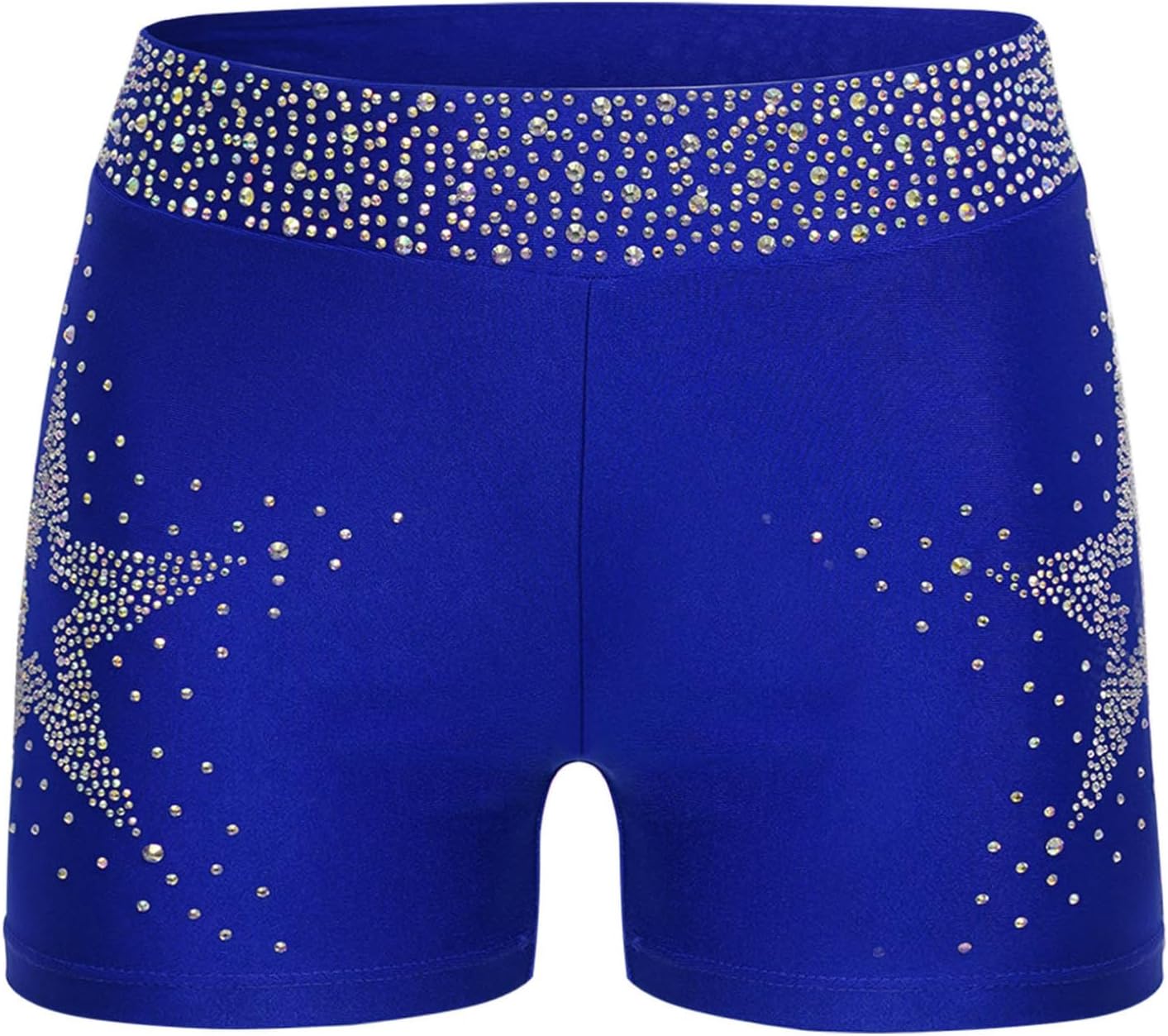 Freebily Kids Girls Rhinestone Gymnastics Dance Shorts Booty Shorts Stage Performance Costume