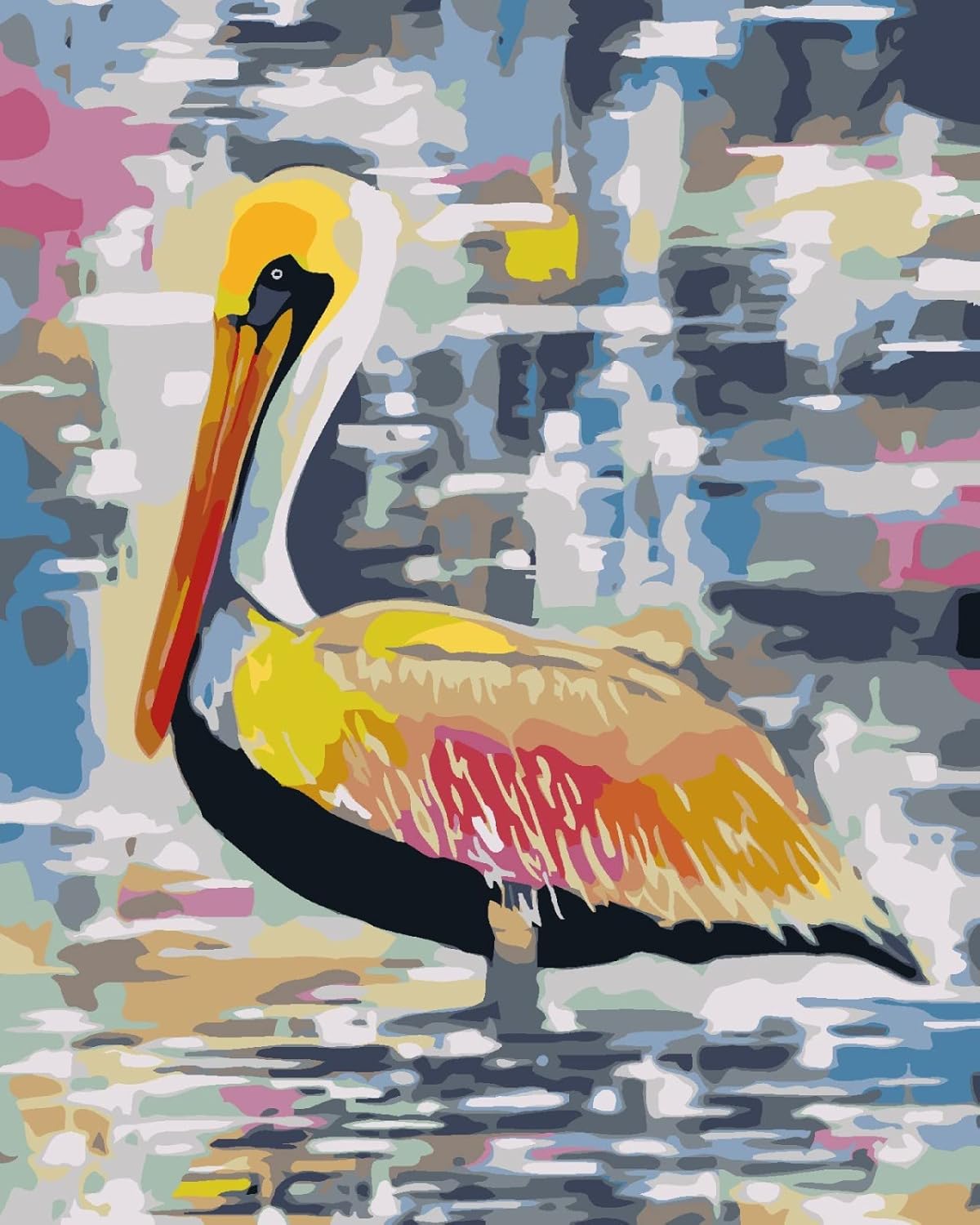 DIY Paint by Numbers Kit for Kids & Adults Water Animal