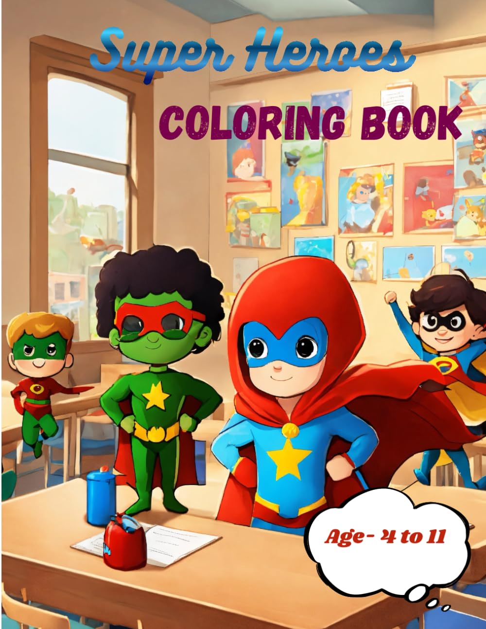 Superhero Coloring Book