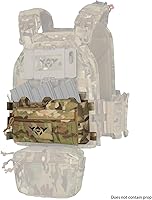 Vista 25 de YAKEDA - Chaleco táctico con bolsillo para revista, ajustable, desmontable, corte láser, modular Molle