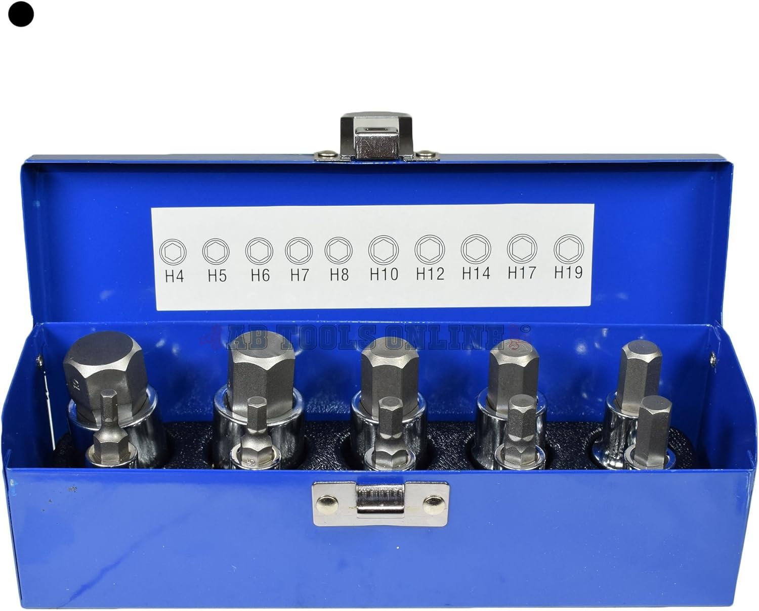 Allen Hex Key Bit Socket Set Short and Extra Long 5mm - 19mm 1/2" dr BERGEN