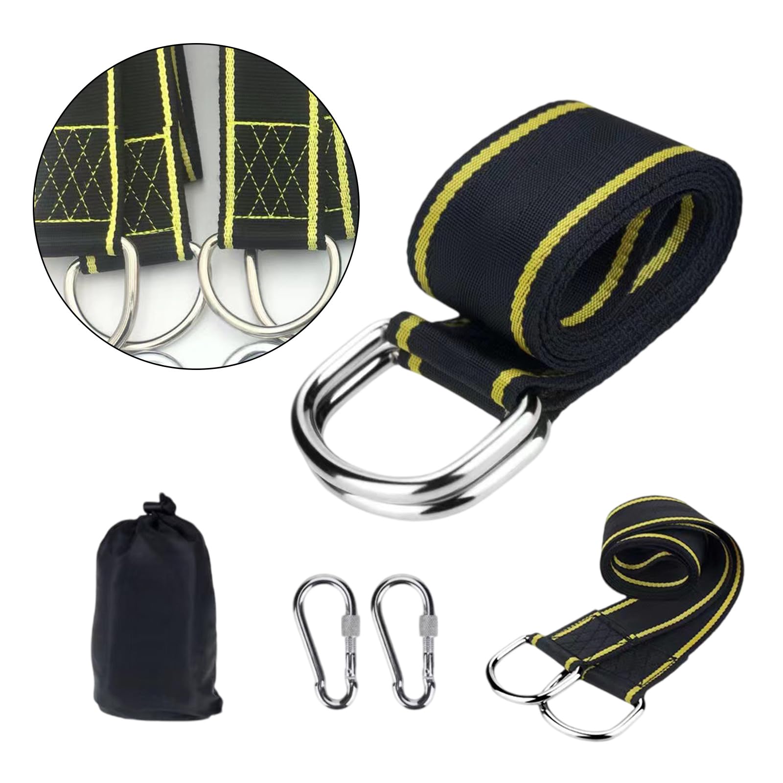 Sangle de balançoire réglable - Fixation sécurisée pour arbre - Grande capacité de poids - Facile à installer - Sangles de suspension pour hamacs de camping
