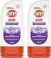 OFF! Kids Kit Repelente Infantil 2 unidades, Loção não Oleosa, Eficaz contra Mosquitos, Proteção por até 4h, 200ml Cada
