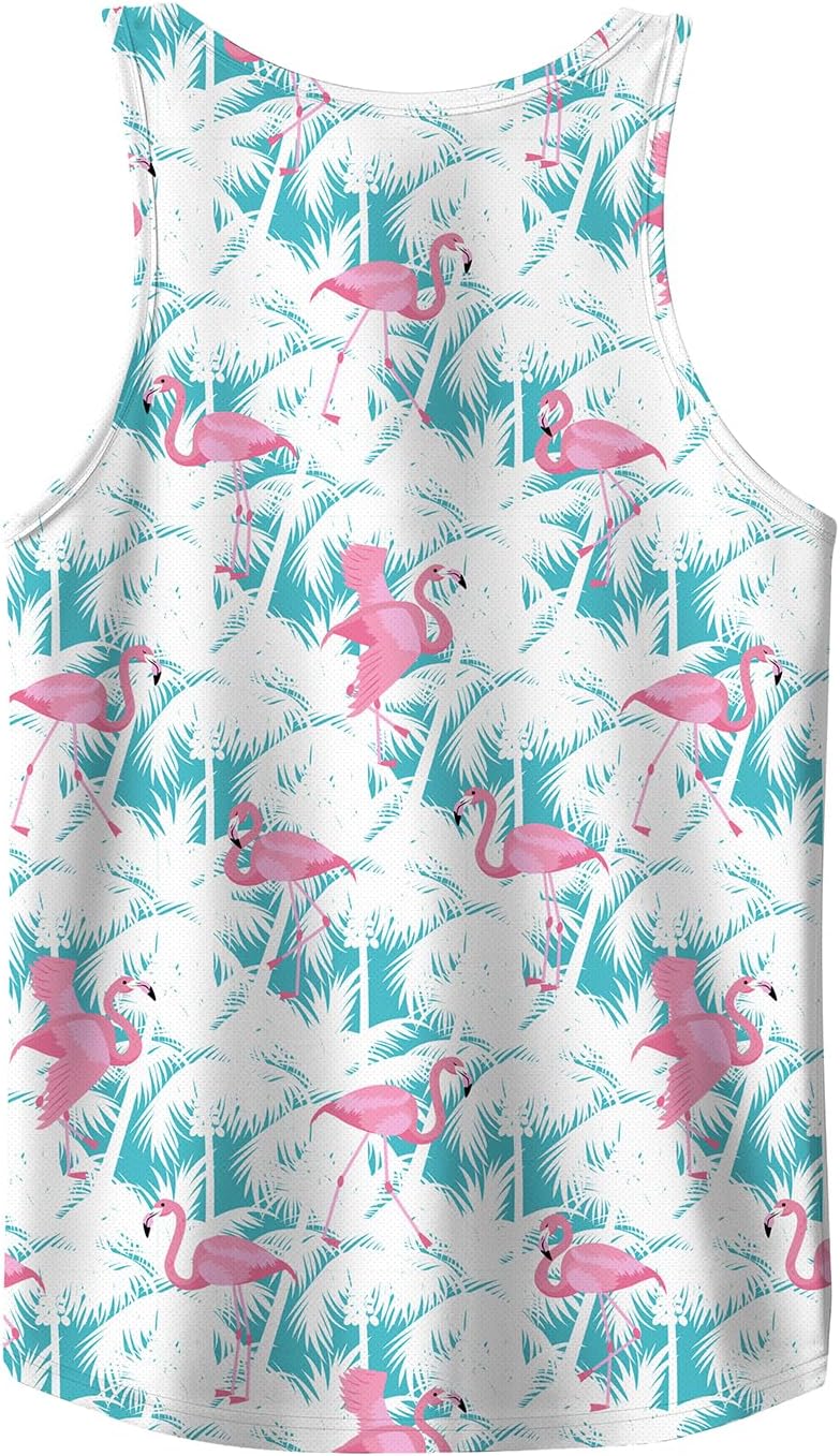 Rave Tank Tops Men Beach Tank Tops Graphic Summer Funny Sleeveless EDM Outfits Patriotic Shirts Up to 3XL - Image 3