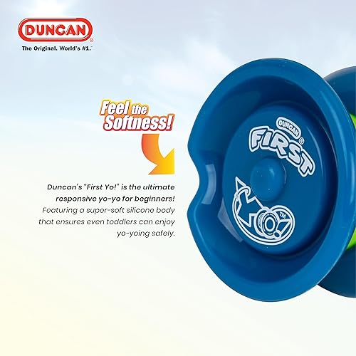 Miniatura 3 de Duncan Toys First Yo! - Mejor Yo-Yo para Principiantes para Niños, Yo Yo Sensible, Juguetes YoYo - Verde/Amarillo