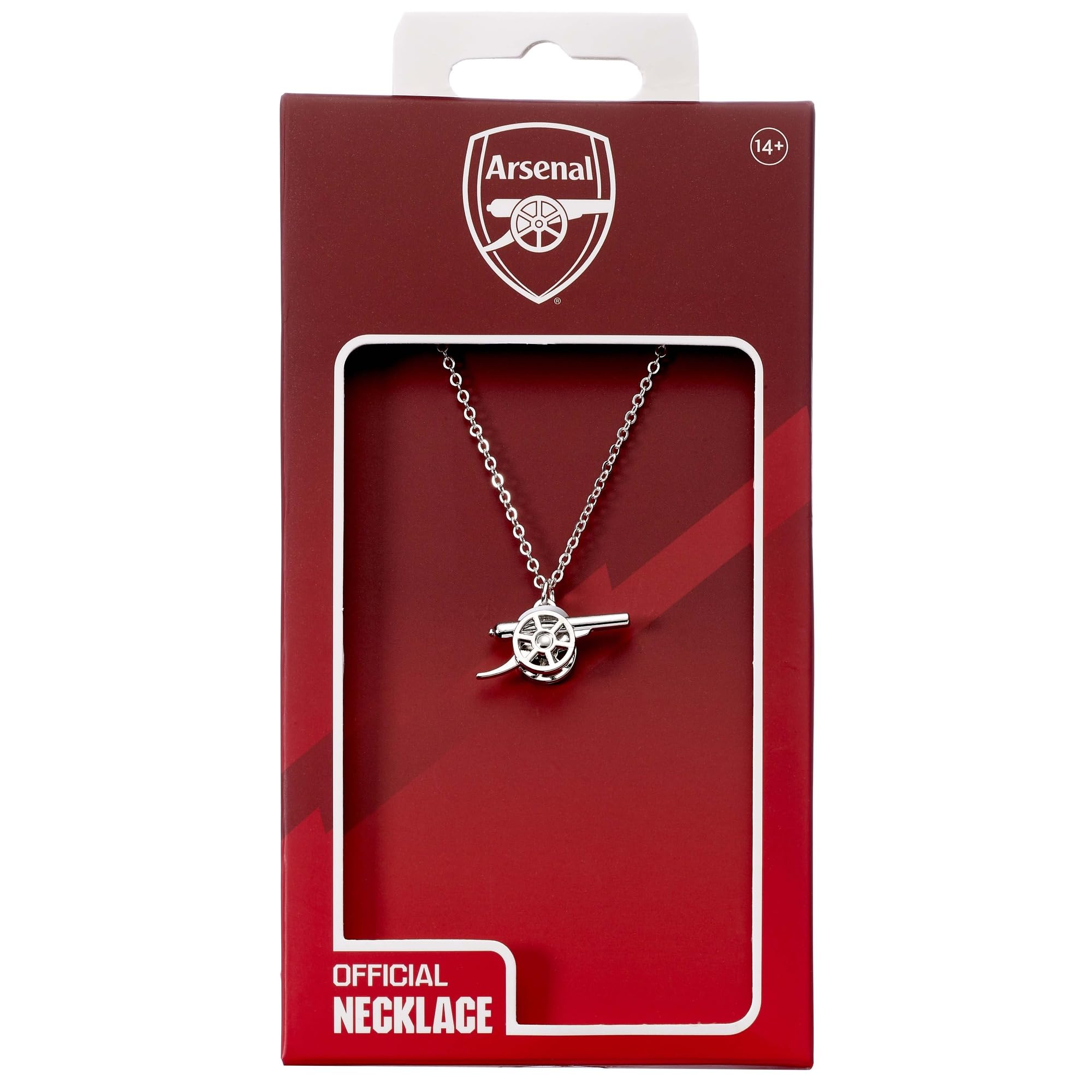 Arsenal FC Silver Finish Cannon Necklace