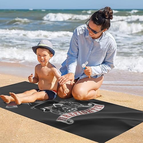 Miniatura 4 de Toalla de playa de microfibra sin arena, de secado rápido, súper absorbente, de gran tamaño, para viajes, piscina, baño, campamento, yoga, niñas,