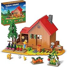 Friends Farm House Building Set Compatible with Lego for Adults, Farm Building Kit with Animals for Boys and Girls Halloween, 845 pcs
