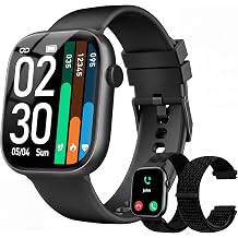 Smart Watch for Women Men, Answer/Make Call, 1.83"HD Touchscreen, 2 Bands | IP67 Waterproof Fitness Tracker, Heart Rate/Sleep Monitor, DIY Dial, Multi-Sport Modes Pedometer, Smartwatch for iOS/Android
