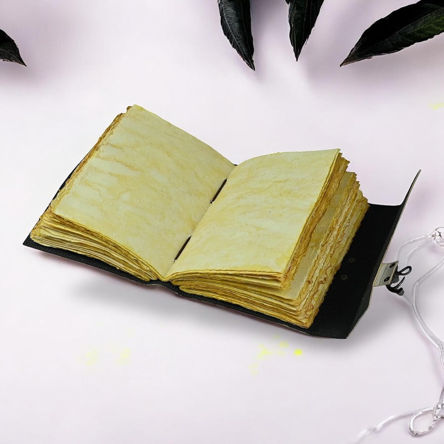 Tree of Life Leather Bound Journal Book of Shadows Grimoire Vintage Journal Blank Spell Book of Spells Witch Gifts Altar & Witchcraft Supplies Wiccan & Pagan Decor Witchy Gifts (8X6 Inch, Brown)