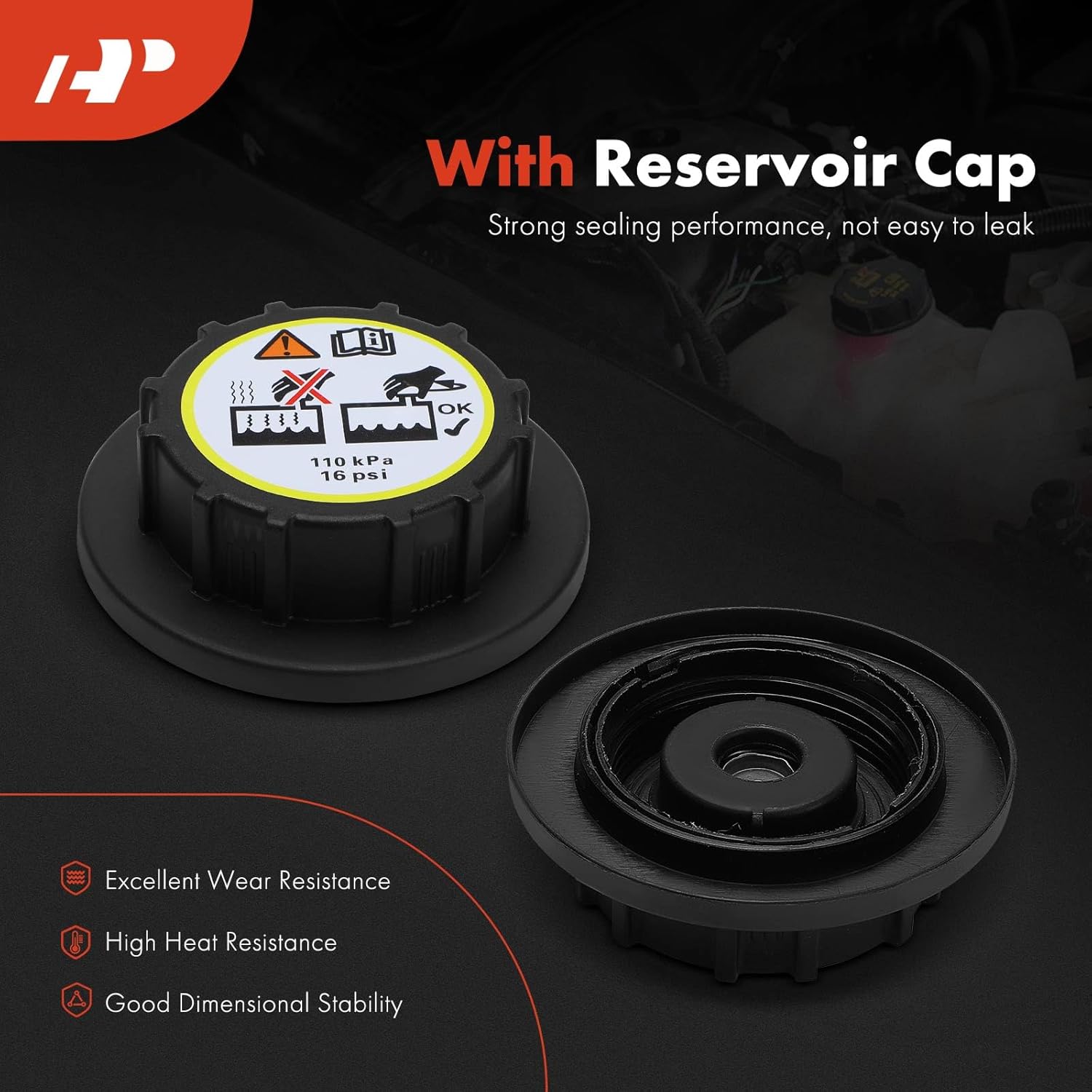 A-Premium Engine Coolant Overflow Recovery Reservoir Tank with Cap Compatible with Ford Fusion 2010-2012 & Lincoln MKZ 2011-2012 & Mercury Milan 2010-2011