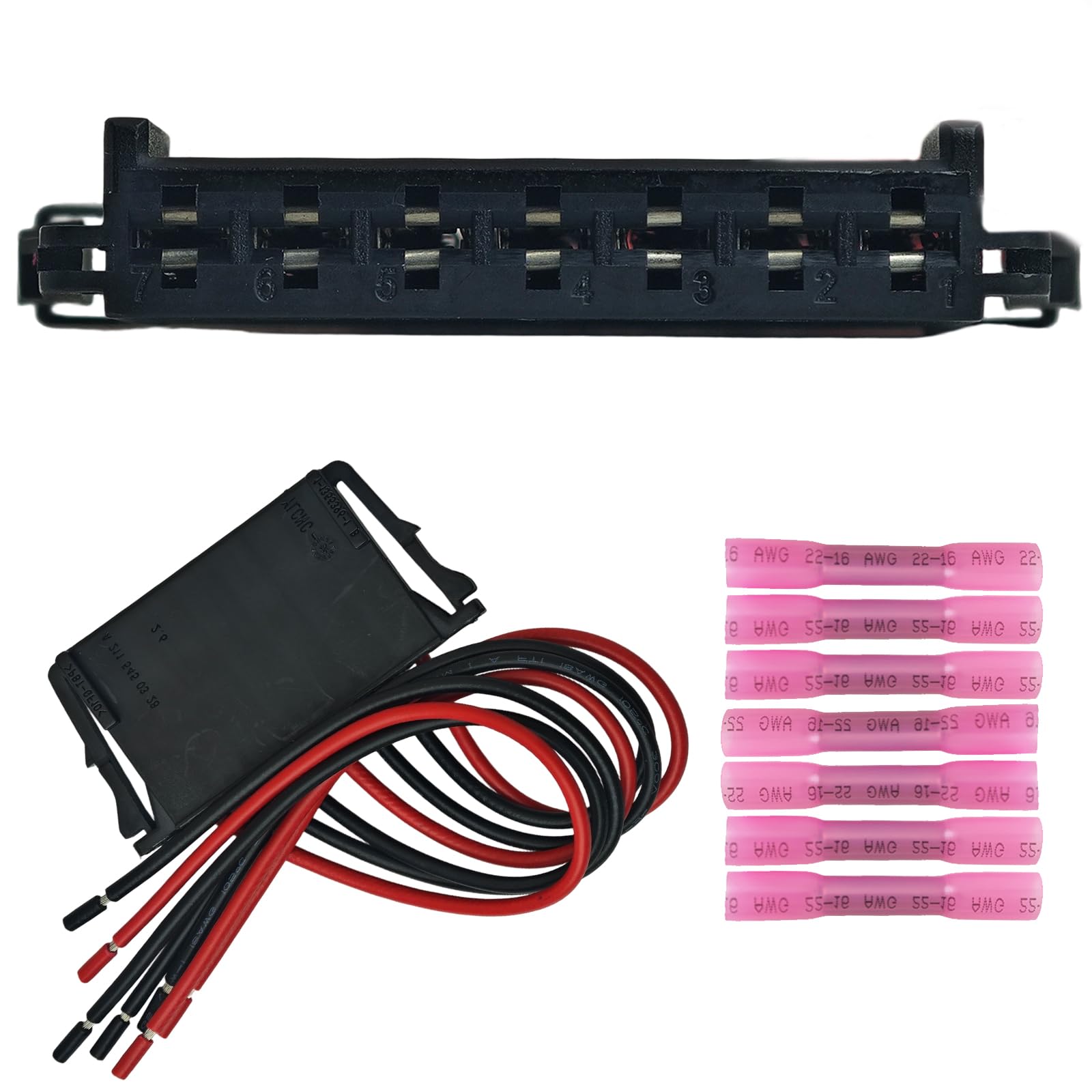 Tail Light Connector Pigtail Harness, OE A2115450328 (211 545 03 28), Compatible with Mercedes-Benz C-Class W204 C250 C300 C350 C63 2008-2014; Also fits W203/W211 Rear lamp