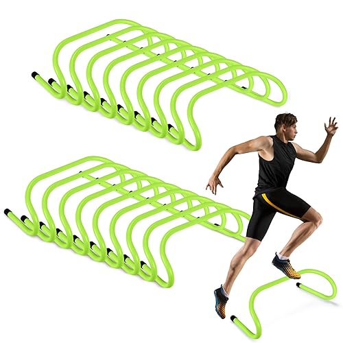 Wettarn 18 Pcs 6" Speed Training Hurdles Durable Agility Training