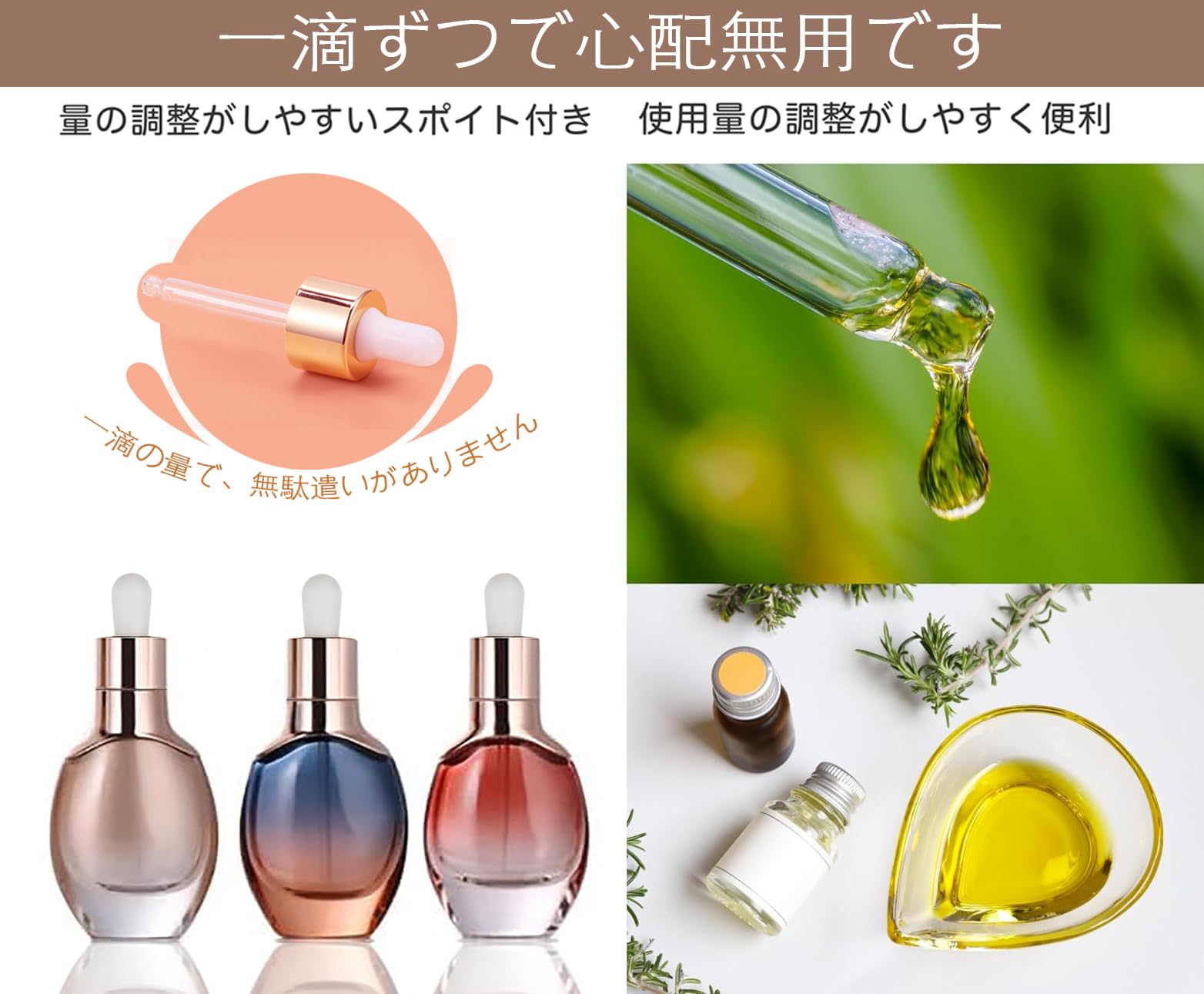 Amazon.co.jp: Gugrida かわいいカラフルエッセンシャルオイルボトル