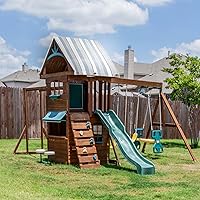 Vista 5 de Juego de toldo de repuesto de 43 x 90 pulgadas, juego de lona de repuesto, lona de repuesto impermeable 600d Oxford, accesorios de patio de recreo