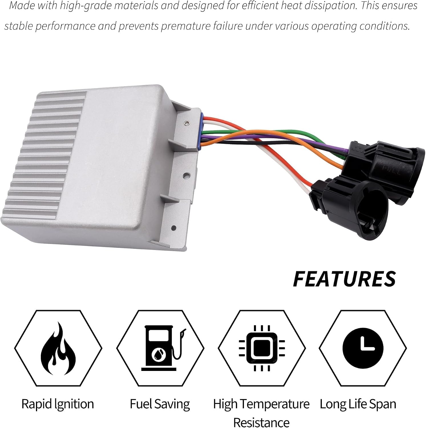HiSport E8PF12A199AA Ignition Control Module ICM Compatible with American Motors AMX Concord Eagle,Ford E-100 E-150 E-250 E-350,Jeep Cherokee CJ5 CJ7,Lincoln Continental,Mercury Bobcat,VAM Gremlin