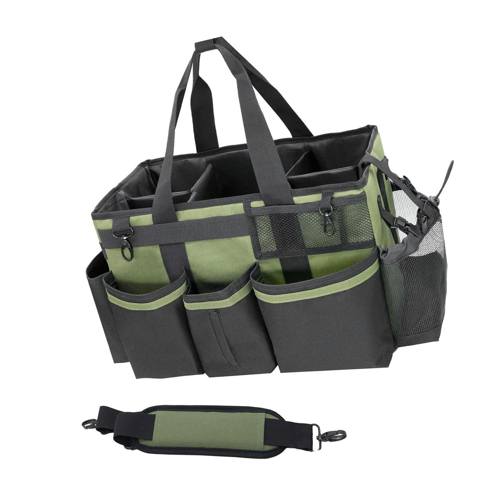 Kaeltsyn Portable Organizers with Handle and Adjustable Strap for Home and Travel Ergonomic Wearable Utility Case with Shoulder Strap and Handle for Supplies Storage