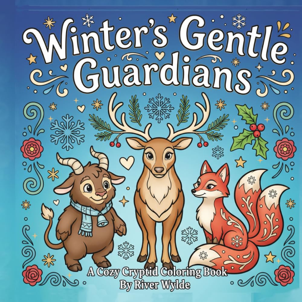 Winter's Gentle Guardians: A Cozy Cryptid Coloring Book (The Cozy Cryptids Coloring Collection)