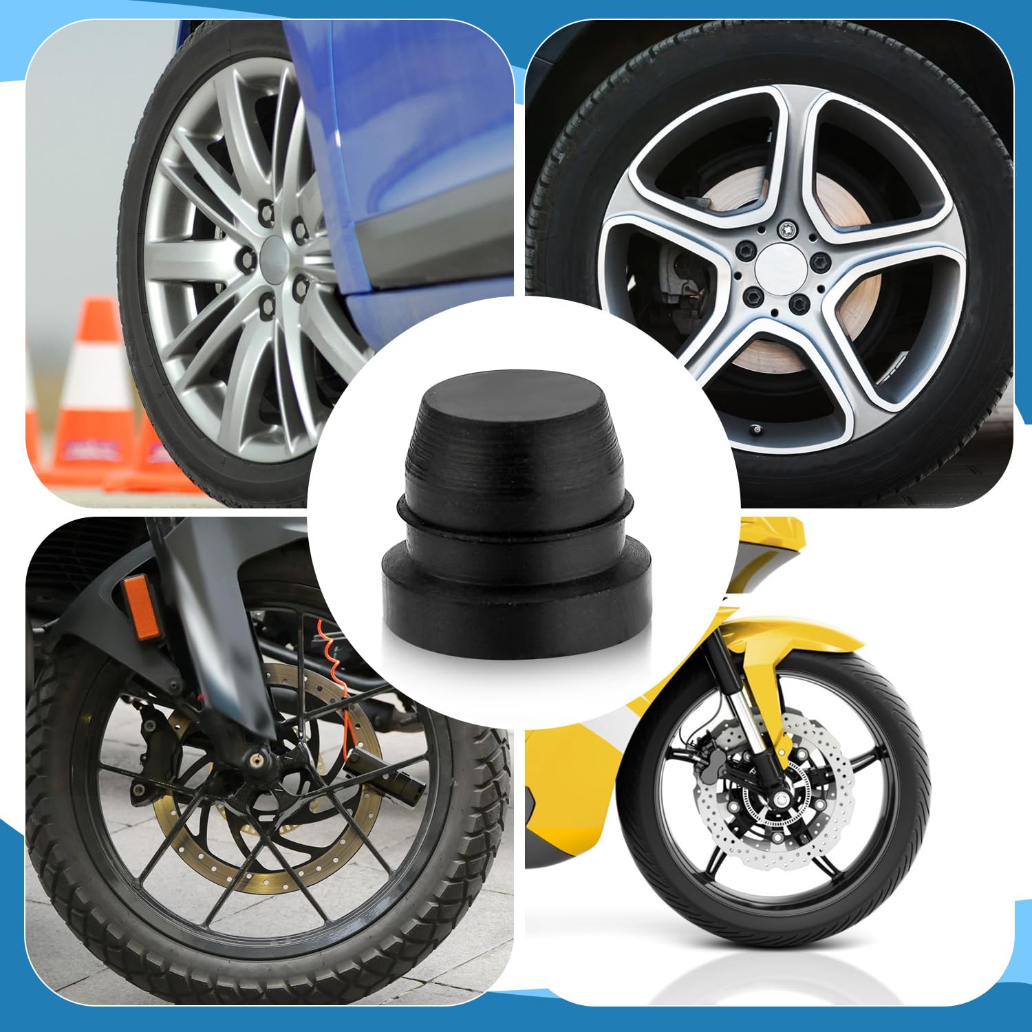 20pcs Brake Bleeder Cap, Waterproof Car Brake Bleeder Screw Valve Nipple Caplier Grease Zerk Plug Fitting Caps Rubber Auto Air Tool Dust Zerk Covers Accessories for Motorcycle Car Braking Systems