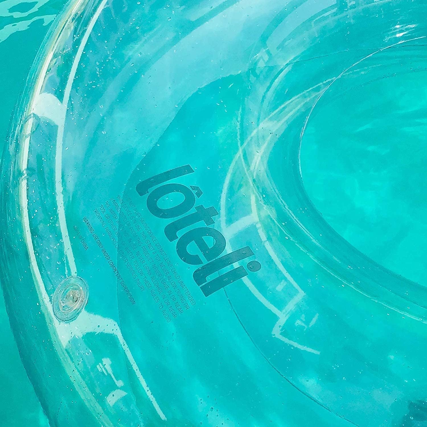 Loteli Swim Ring Float - Minimal Aesthetic Inflatable Swim Ring | Classic Prop for Party, Photo Shoot, Summer Fun & Relaxation | Durable & Easy to Inflate