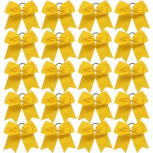 Miniatura 6 de Hipcheer 20 lazos grandes de 8 pulgadas para niñas, hechos a mano, cinta de grogrén para el cabello, accesorios para el cabello para adolescentes,