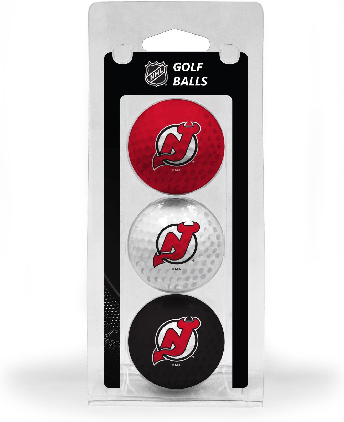Team Golf NHL Regulation Size Golf Balls, 3 Pack, Full Color Durable Team Imprint