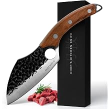 Matsato Japanese Steel Chef Knife &ndash; Hand-Forged Kitchen Knife for Meat &amp; Vegetables, Unique Father&rsquo;s Day Gift for Dad or Husband, Professional Grilling Gifts for Men, Stainless Steel Knife 4.53 Inches