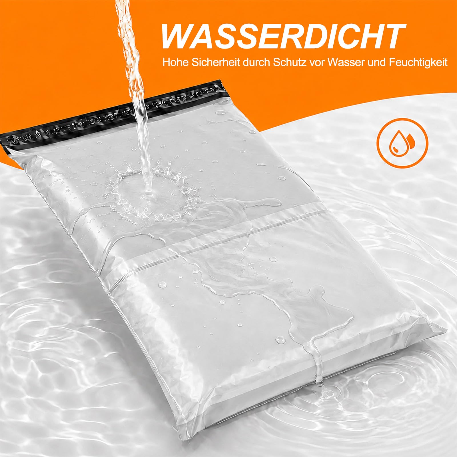 50 sztuk Przesyłkowych, Worki Wysyłkowe, Torby do Pakowania, Biały(20M, 20L, 10XL)