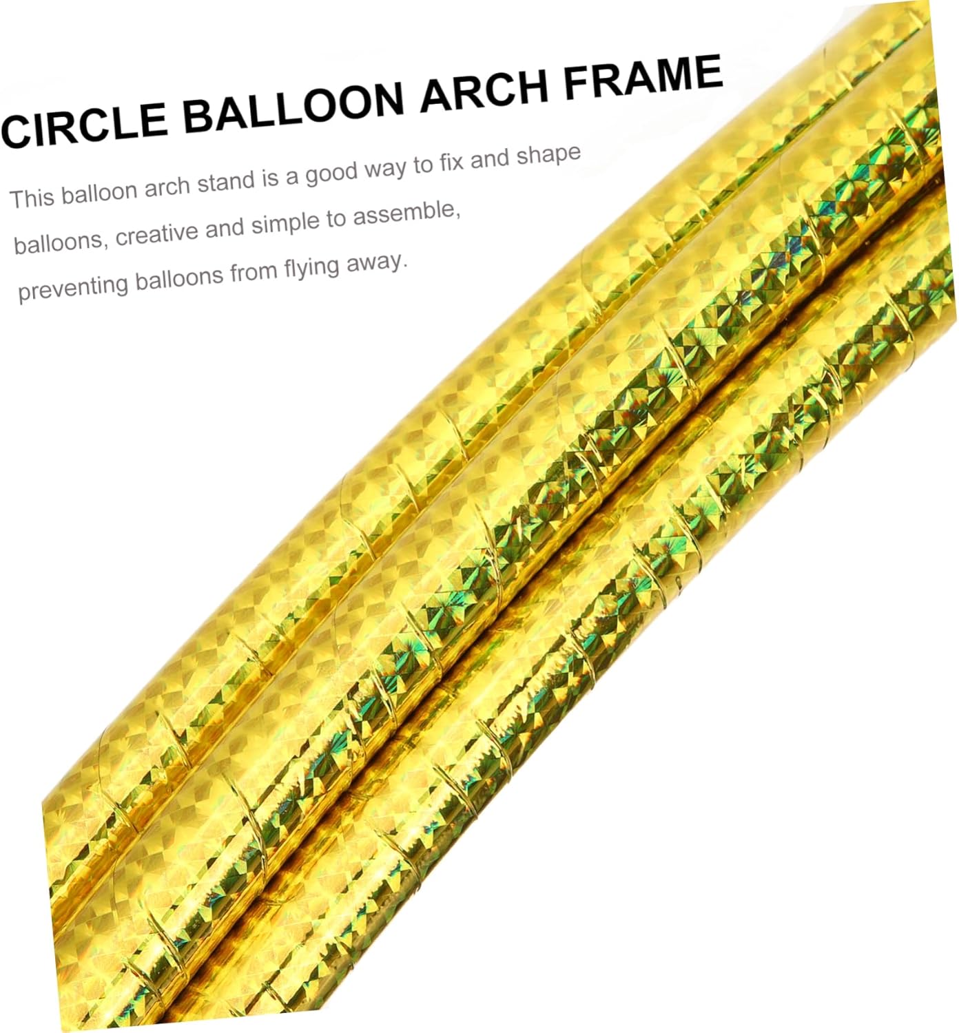 2sets Round Balloon Arch Frame Kit Wedding and Party Decoration Easy to Assemble for Birthdays and Celebrations High Hardness Material