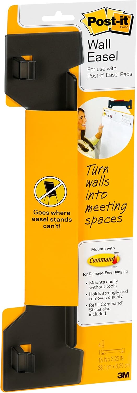 Postit Super Sticky Wall Easel Mounting System, 15 in