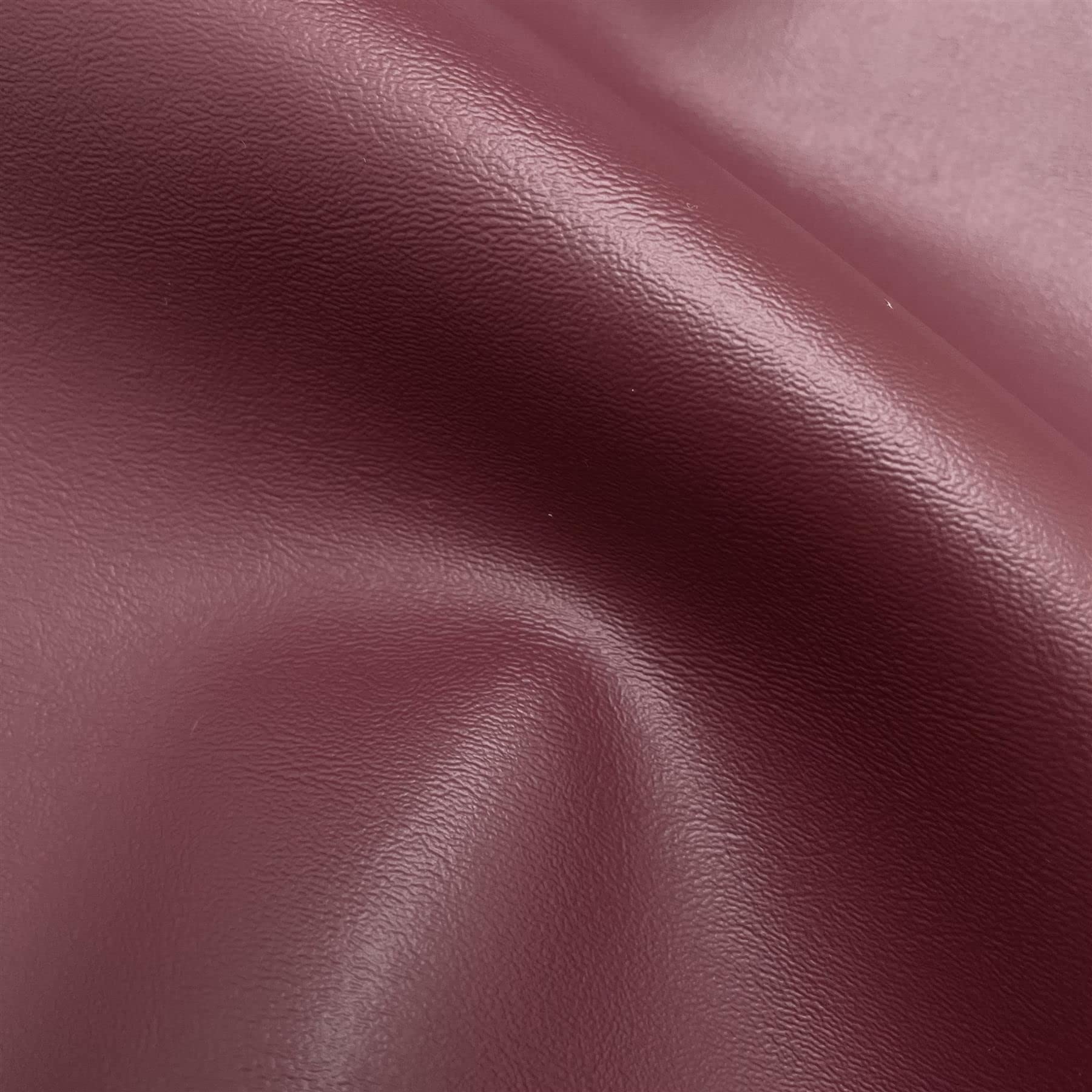 Fire Retardant Faux Leather Thick Leatherette Vehicle Restoration Sofa Upholstery Fabric - Suitable for Domestic and Commercial use - Burgundy Red - 5 Metres