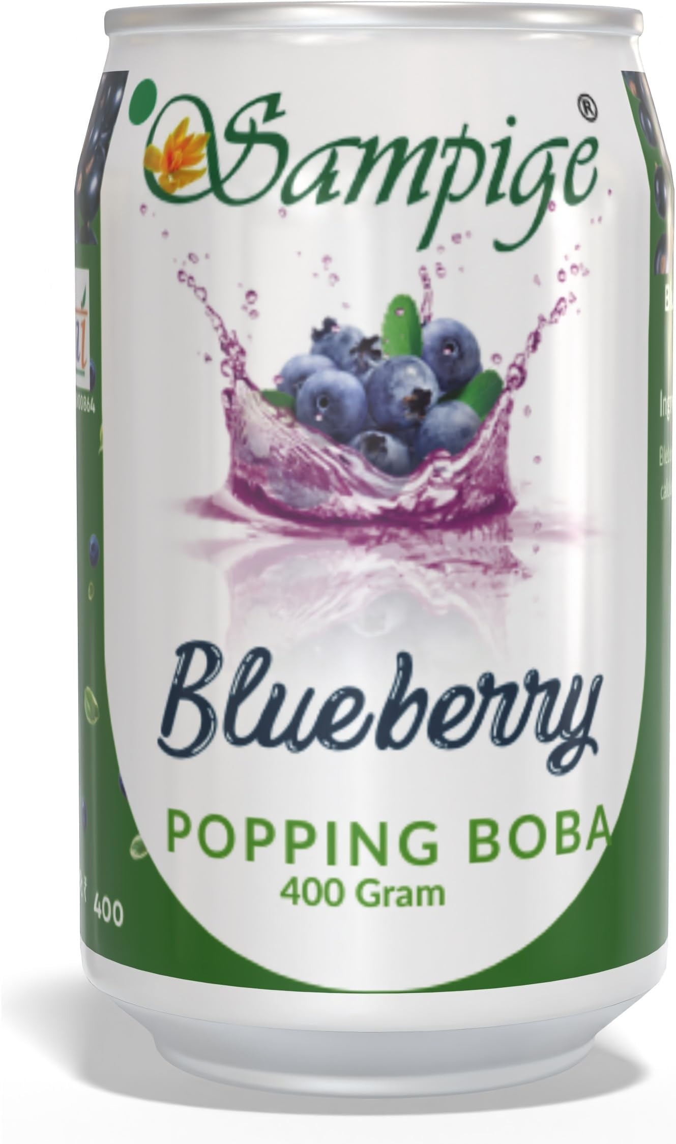 Sampige Popping Boba Blue Berry | Fresh Fun Flavourful |Brusting fruit Flavours |Damage proof packaging| Best used in smoothies, Juices and Fruit Salads | 400gms