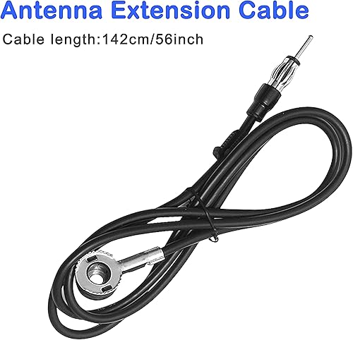 Miniatura 8 de ASOOLL Antena de radio marina de barco negro FM AM 26.5 pulgadas para coche Turk ATV UTV Yacht Tractor RV