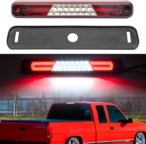 Miniatura 4 de Tercera luz de freno LED de repuesto para 1994 95 96 97 98 99 2000 OBS Chevy C1500 K1500 K2500 CK Extended Cab Trucks Red LED 3rd Brake Center
