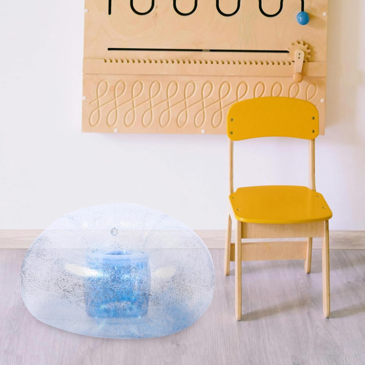 PRETYZOOM Portable Inflatable Stool for Camping Home Family-Friendly Easy to Clean Thin Material