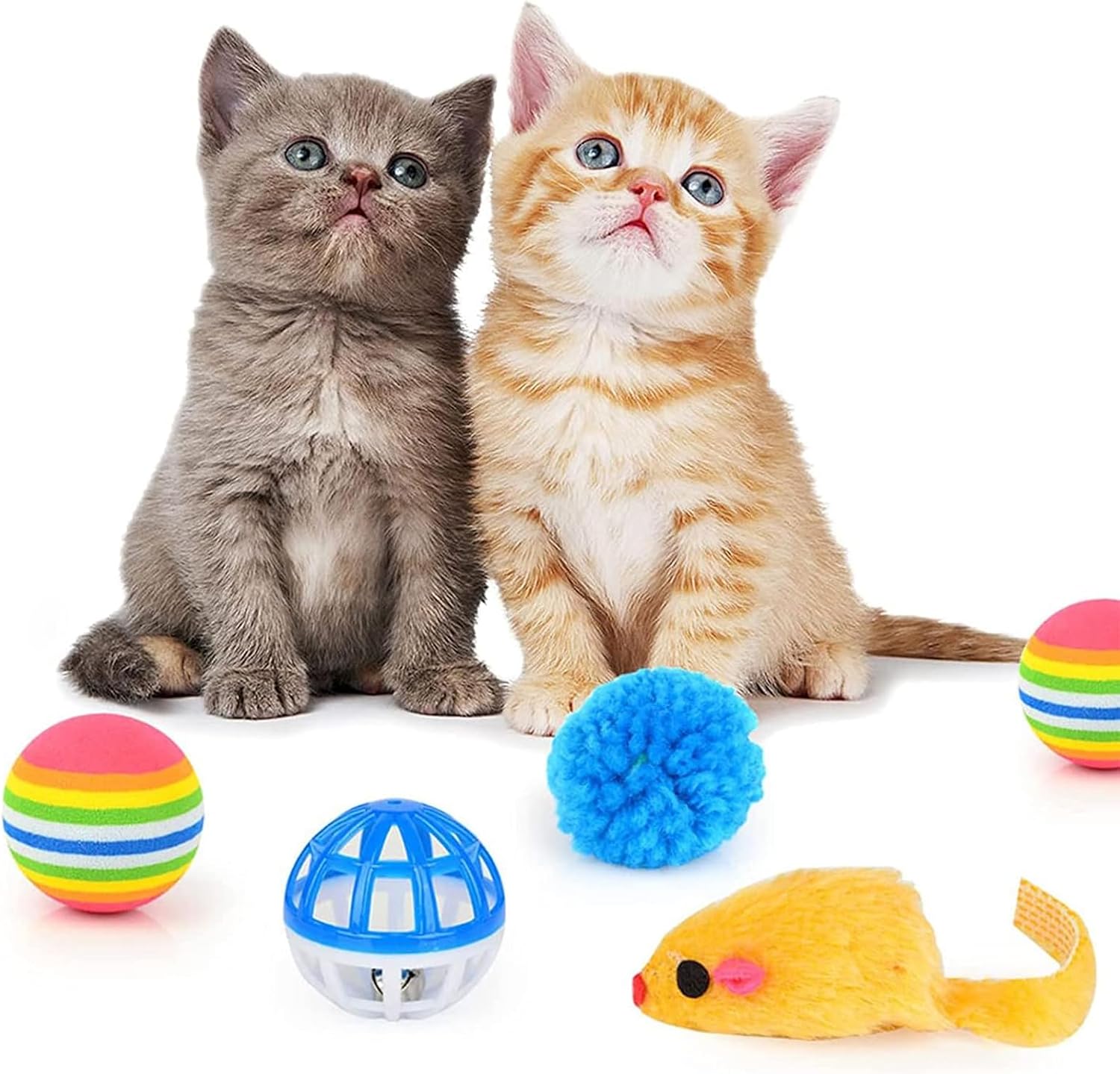 Kit 24 em 1 para Gatos Brinquedo Interativo com incluindo varinha mágica para gatos,Túnel Labirinto Colorido, ratinho de pelúcia, Jogo Divertido para Estimulação de Pets