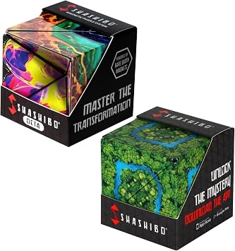 Shashibo DODECA and Octa Magnetic Puzzle Cube, Bundle of 2